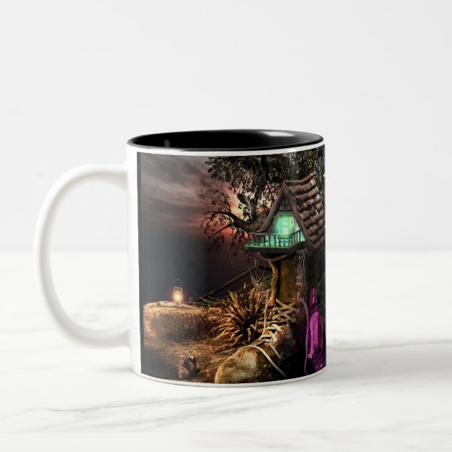 Elf House Zweifarbige Tasse (Links)
