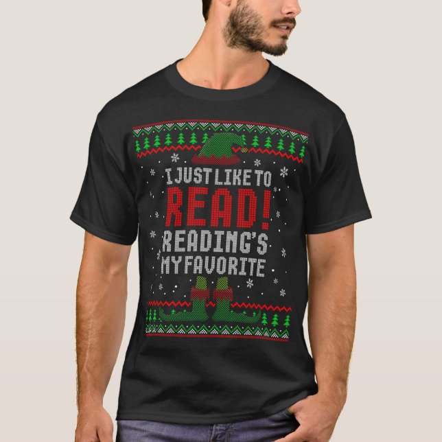 ELF I lese einfach gerne Lektüre von meinem Liebli T-Shirt (Vorderseite)