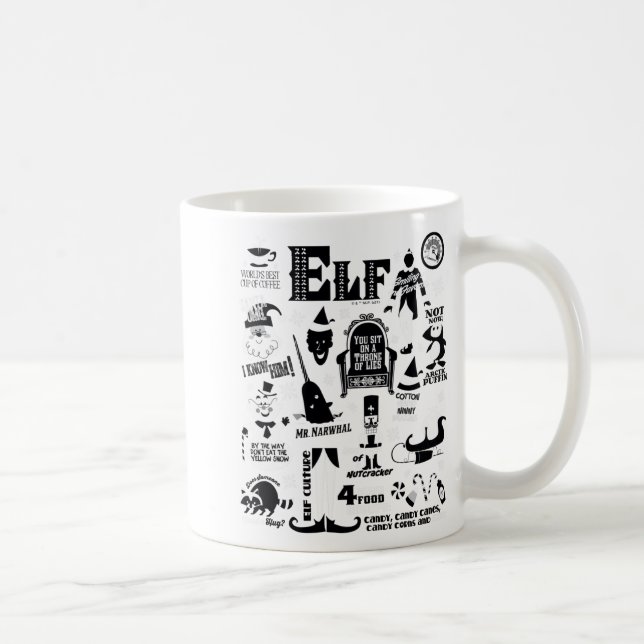 Elf Icons And Movie Quotes  Kaffeetasse (Rechts)