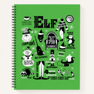 Elf Icons und Movie Quotes Notizbuch