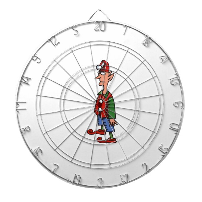 Elf im Aufmerksamkeitsdartboard Dartscheibe (vorne)