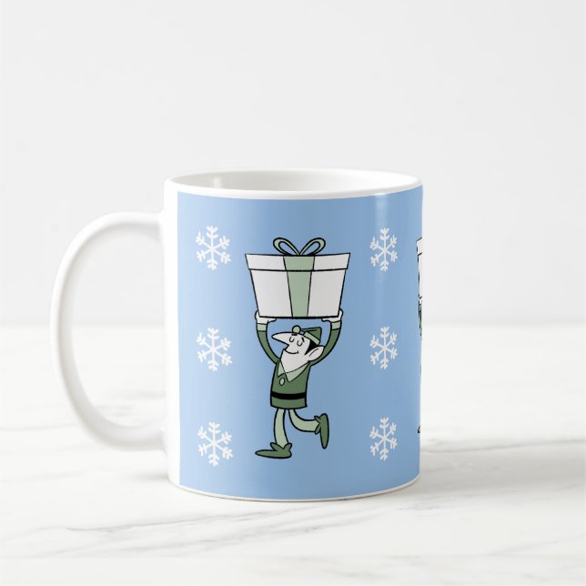 Elf im Retro-Stil Kaffeetasse (Links)