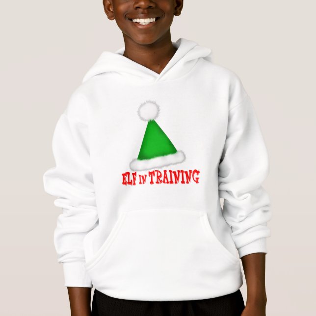 Elf in Ausbildung Hoodie (Vorderseite)