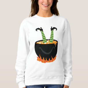 Elf in kochendem Wasser Halloween-Geschenk Sweatshirt