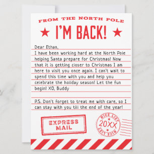 Elf is Back Feiertagskarte