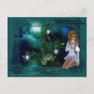 Elf Island Fantasy Design Postkarte