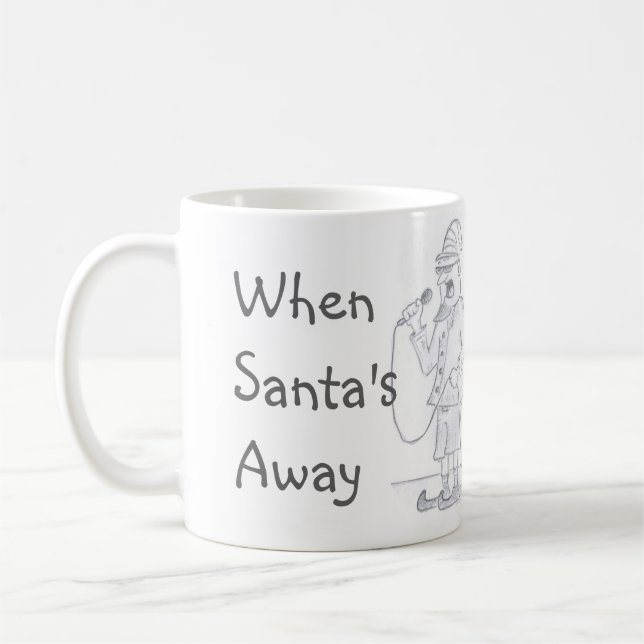 Elf-Karaoke-Kaffee-Tasse Tasse (Links)