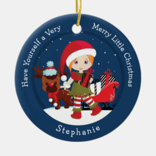 Elf Keramik Ornament