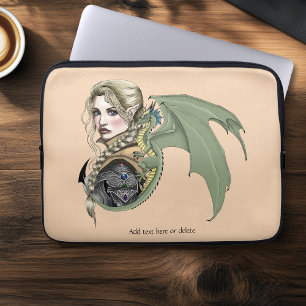 Elf-Krieger-Drache Fantasy Magische Mittelalterlic Laptopschutzhülle