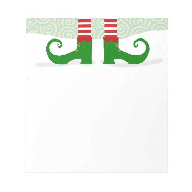 Elf Legs Notepad Notizblock (Vorderseite)
