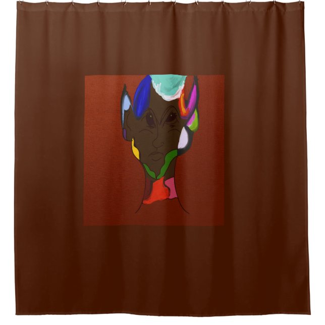 Elf Map Art  Duschvorhang (Vorderseite)