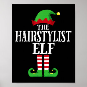 Elf Matching Family Group Weihnachten Pa Poster