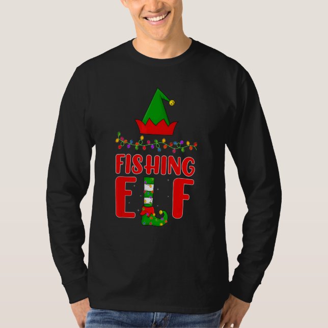 Elf Matching Family Lighting Weihnachten T-Shirt (Vorderseite)