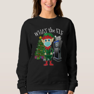 Elf mit Maske Teures Gas Was der Elf Sweatshirt
