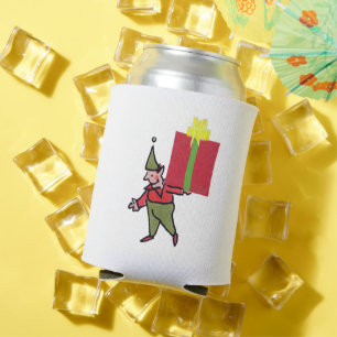 Elf mit roter Box kann kühler Dosenkühler