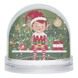 Elf on Shelf Christmas Snow Globe Schneekugeln