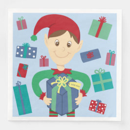 Elf Packgeschenke Serviette