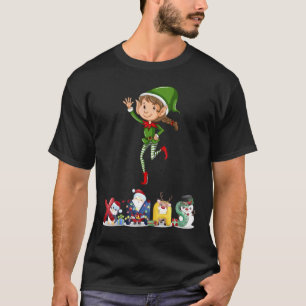 Elf Pajama Group Matching 2021 Helper 5 T-Shirt