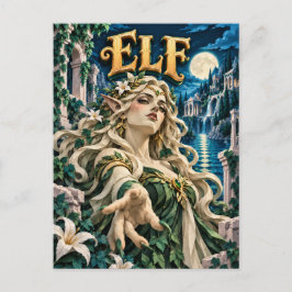 Elf, Paper Cut Monster Postkarte