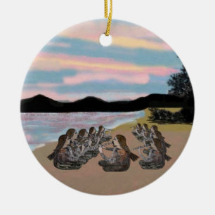 Elf Pfeifer, die Verzierung leiten Keramik Ornament