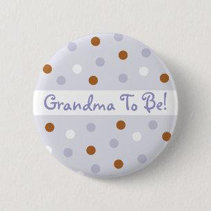 Elf-Polka-Punkt-Großmutter, zum Button zu sein