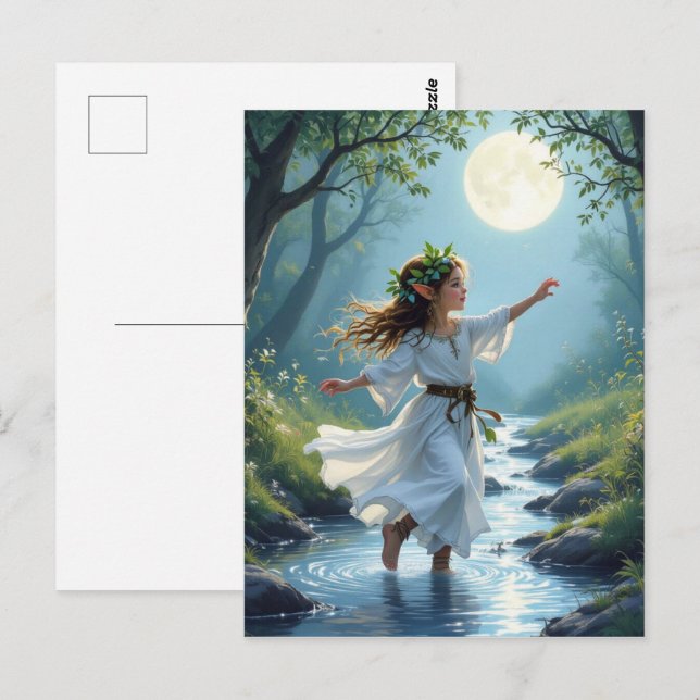 Elf Postkarte (Vorne/Hinten)