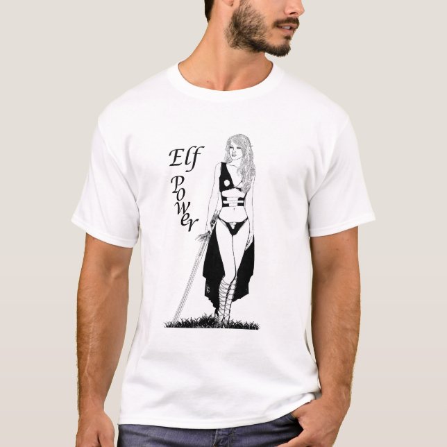 Elf-Power-T - Shirt B&W (Vorderseite)