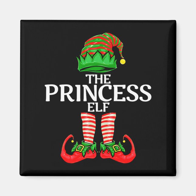 Elf Princess Christmas Family Matching Group Premi Magnet (Vorne)