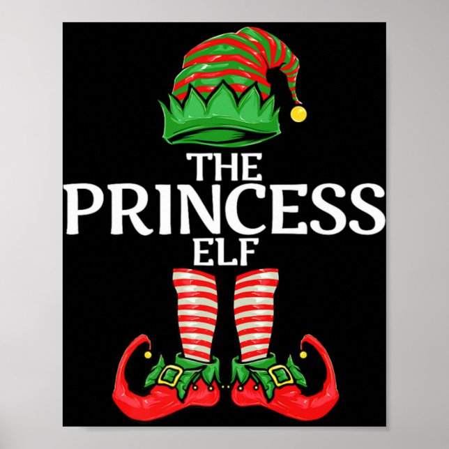 Elf Princess Christmas Family Matching Group Premi Poster (Vorne)