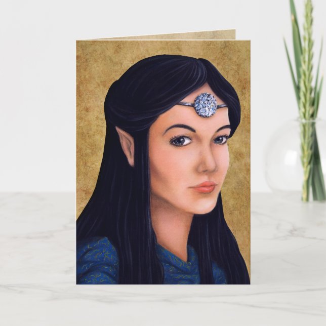 Elf Princess Feiertagskarte (Vorderseite)