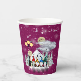 Elf Quartet Christmas Party Pappbecher
