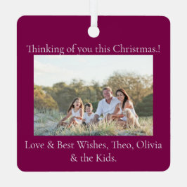 Elf Quartett Weihnachts-Foto Tree Ornament Aus Metall