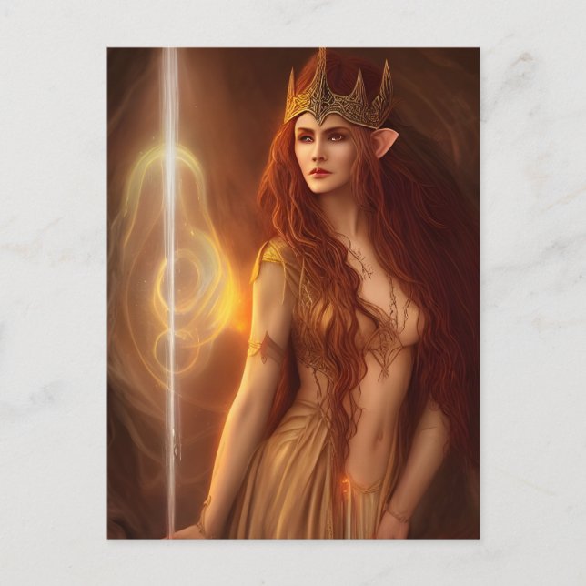 Elf Queen Postcard Postkarte (Vorderseite)