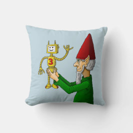 Elf & Roboter aus dem Santa's Workshop Kissen