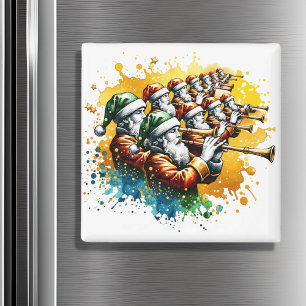 Elf Rohrleitungen   Zwölf Tage Weihnachten Magnet