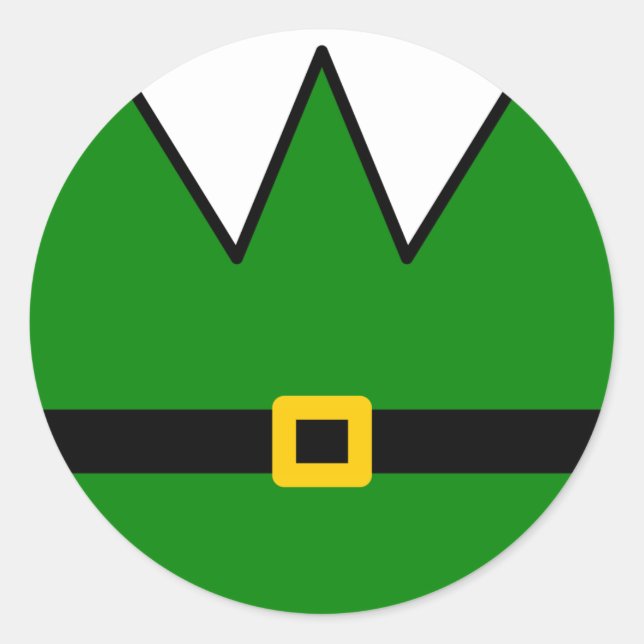 Elf Runder Aufkleber (Vorderseite)