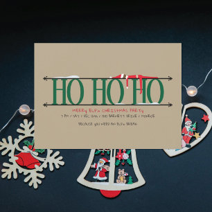 Elf-Scherereien Ho Ho Ho Weihnachtsfeier Einladung