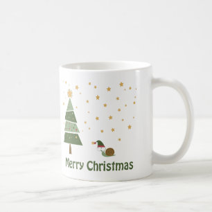 Elf Schnecke Weihnachtsszene Kaffeetasse