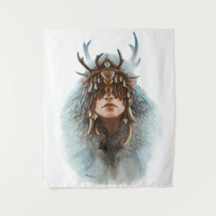 Elf Shaman Wandteppich