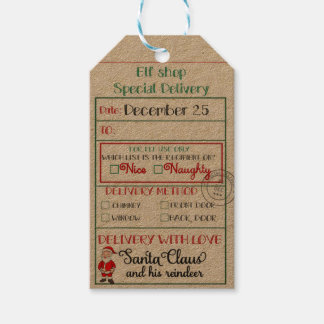 Elf Shop Sonderlieferung Weihnachtsfeiertag oder S Geschenkanhänger