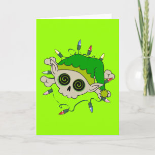 Elf Skull Feiertagskarte