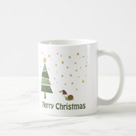 Elf Snail Christmas Scene Kaffeetasse