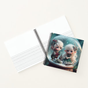 Elf Snowglobe Notizbuch
