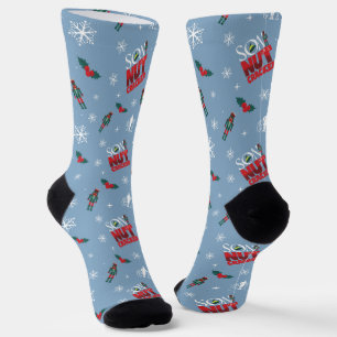 Elf "Sohn eines Nutcrackers" Wintermuster Socken