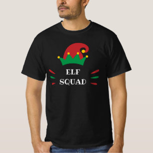 Elf Squad Anpassbarer Weihnachtself-Zitat T-Shirt