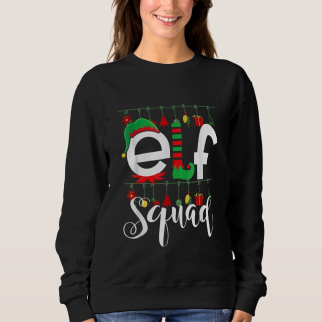 Elf Squad Christmas Matching Family Xmas Toddler B Sweatshirt (Vorderseite)
