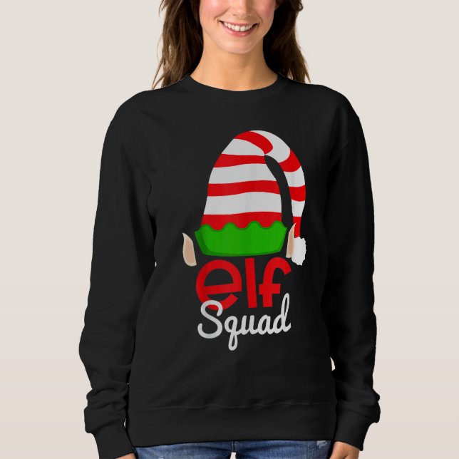 Elf Squad Christmas Matching Family Xmas Toddler B Sweatshirt (Vorderseite)