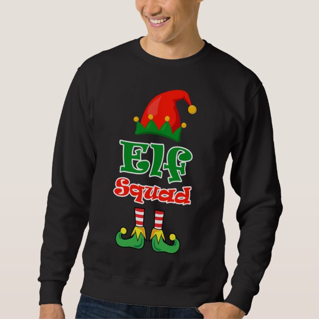 Elf Squad Christmas Sweatshirt (Vorderseite)