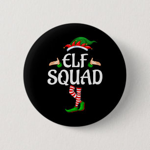 Elf Squad Familie Matching Group Weihnachten 1 Button