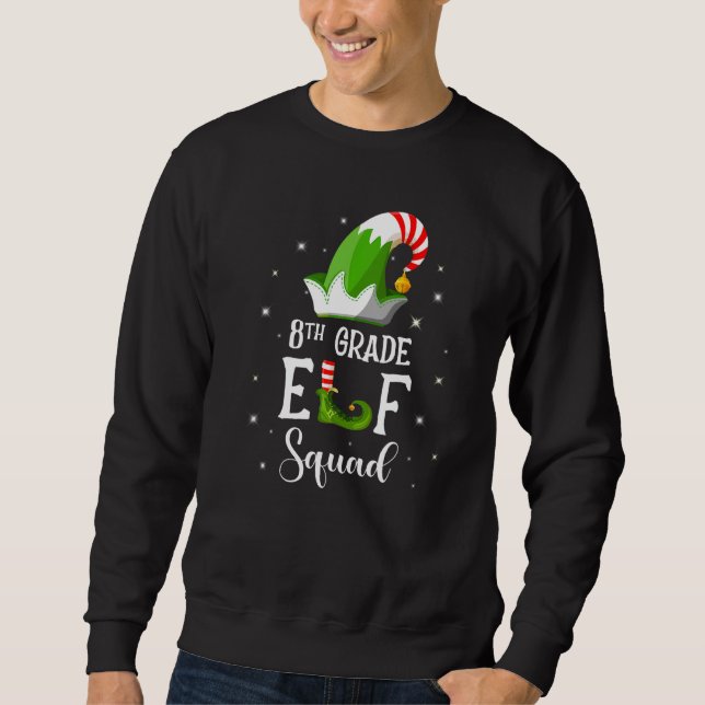 Elf Squad Family Matching Group Christma Sweatshirt (Vorderseite)